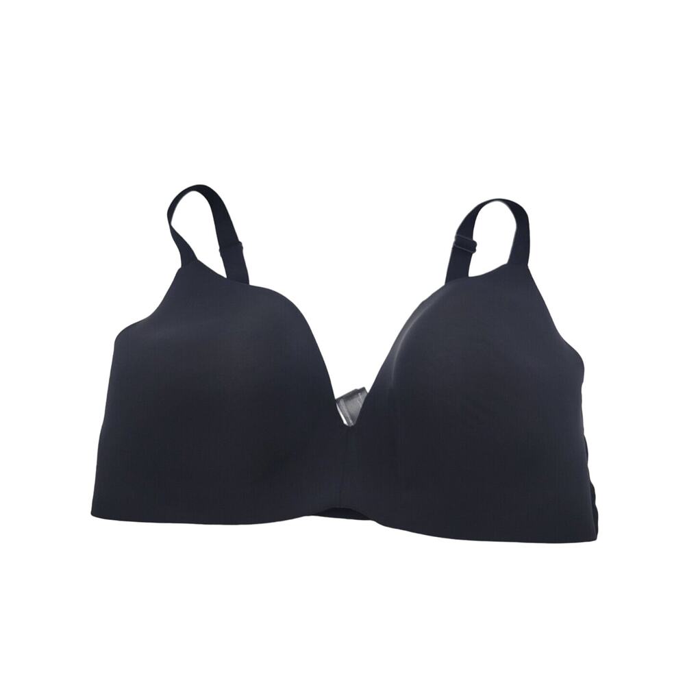 Amazon Essentials Black Full‎ Figure Convertible Wire Free T-Shirt Bra Size 38DD